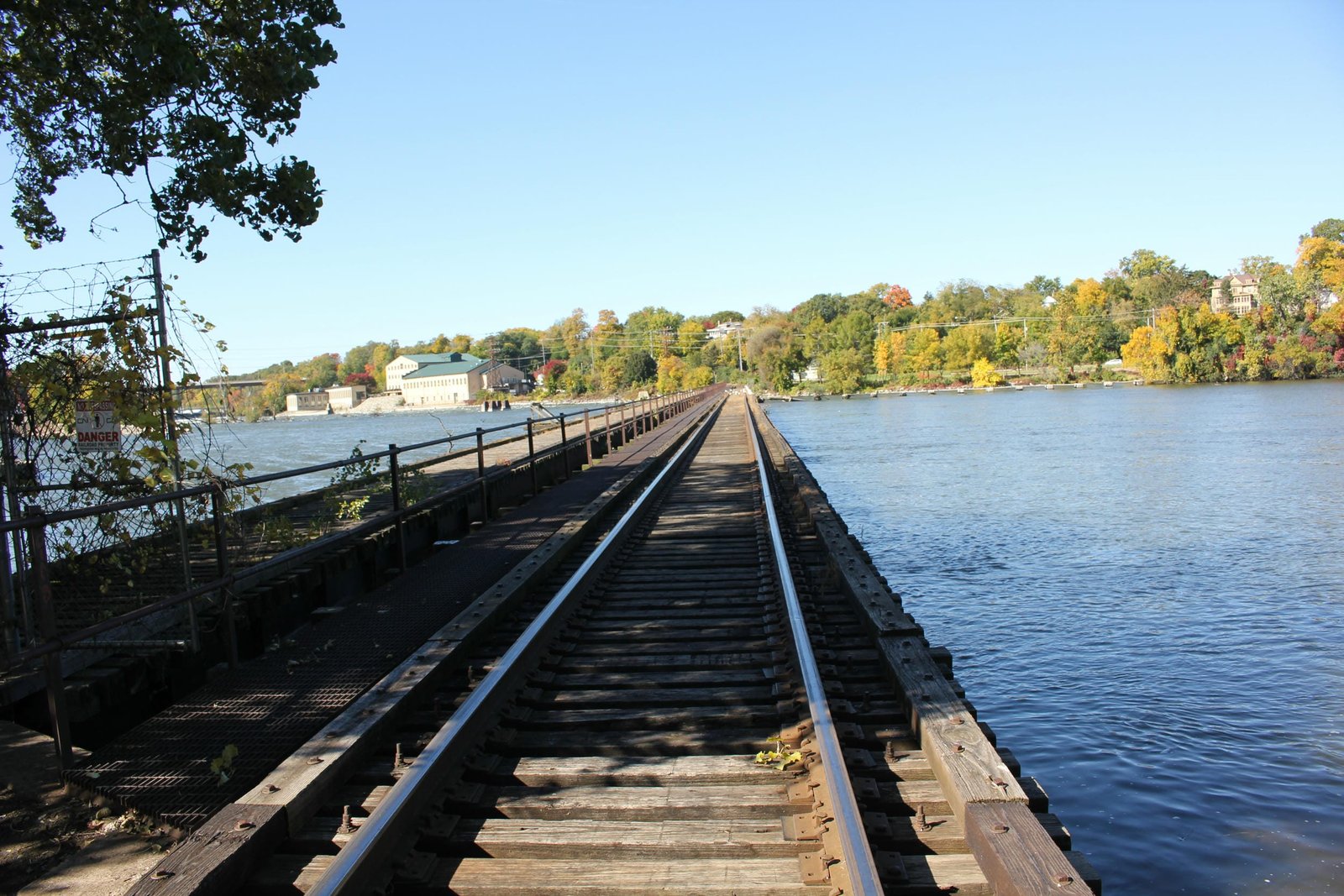 Looking west.  Milwaukee Road bridge to right